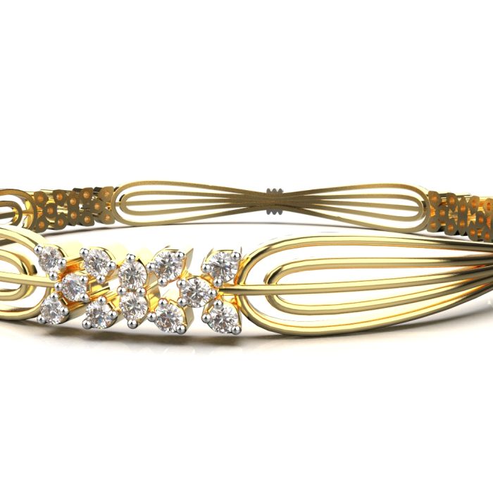 Ishi Diamonds Brilliance 18k Gold Lab Grown Diamond Bangle - Image 4