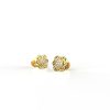Ishi Diamonds 18K Gold Flower Lab Grown Diamond Stud Earrings