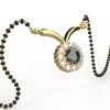 Ishi Diamond Enchanting 18k Gold Lab Grown Diamond Emerald Mangalsutra