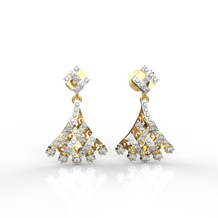 Ishi Diamonds 18k Gold Ardour Lab Grown Diamond Earring