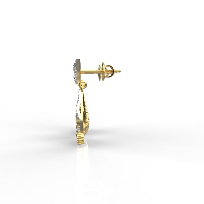 Ishi Diamonds 18k Gold Ardour Lab Grown Diamond Earring - Image 2