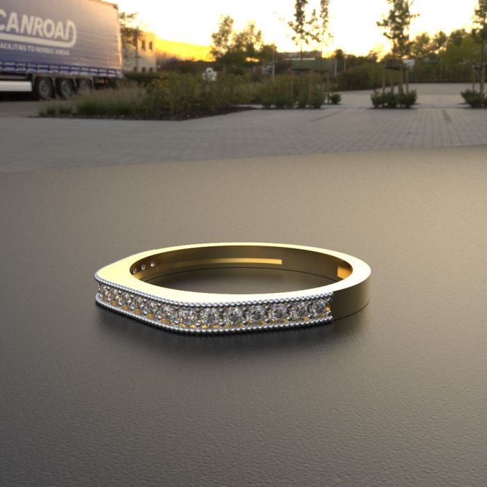 Ishi Diamonds 18k Gold Ravishing Lab Grown Diamond Ring - Image 3