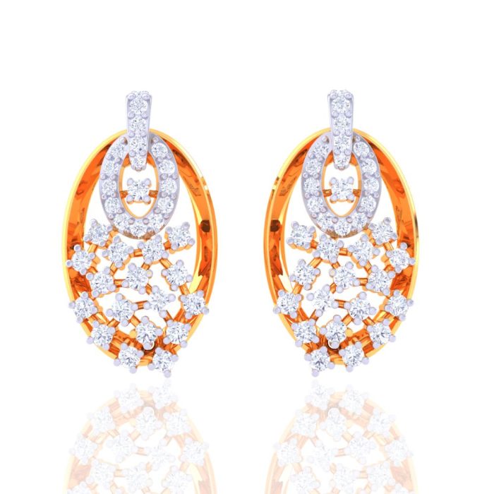 Ishi Diamonds testament to meticulous craftsmanship 18K Gold 0.51 Carat Lab Grown Diamond Earrings - Image 3
