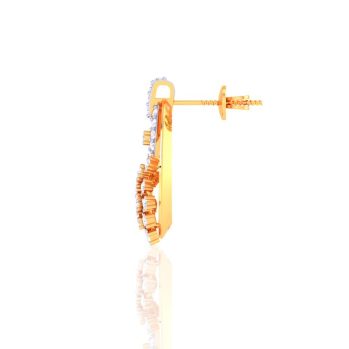 Ishi Diamonds testament to meticulous craftsmanship 18K Gold 0.51 Carat Lab Grown Diamond Earrings - Image 4