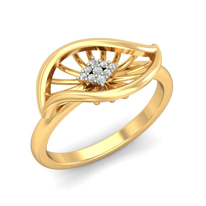 Ishi Diamonds 18k Gold Rage Lab Grown Diamond Ring
