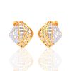 Ishi Diamonds Exquisitely designed 18K Gold 0.81 Carat Lab Grown Diamond Earrings