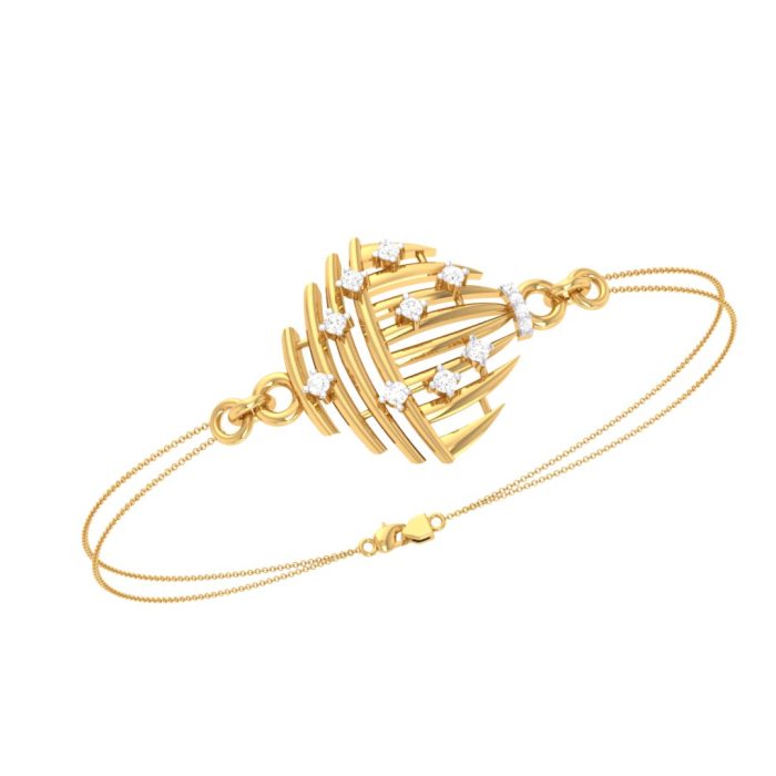 Ishi Diamonds 18k Gold Natural Lab Grown Diamond Bracelet