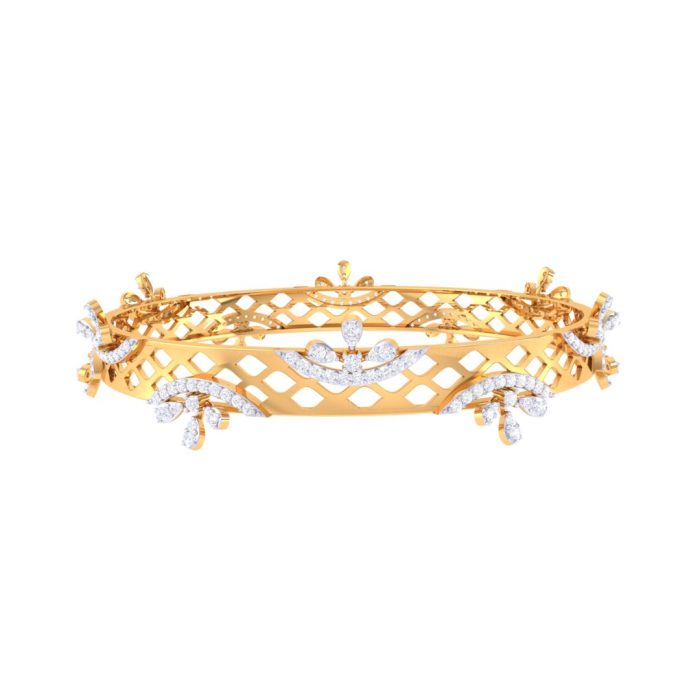 Ishi Diamonds Brilliance 18k Gold Lab Grown Diamond Bangle - Image 2
