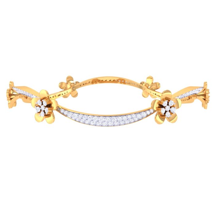 Ishi Diamonds Brilliance 18k Gold Lab Grown Lab Grown Diamond Bangle - Image 2