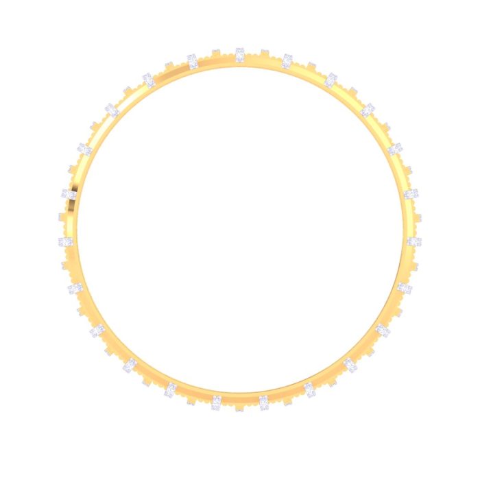 Ishi Diamonds Brilliance 18k Gold Lab Grown Diamond Bangle - Image 3