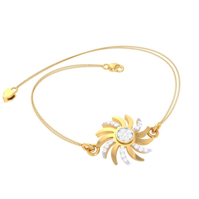 Ishi Diamonds Radiant Sunburst Gold and Lab Grown Diamond Necklace - Image 2