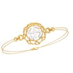 Sacred Swastika Gold Bracelet