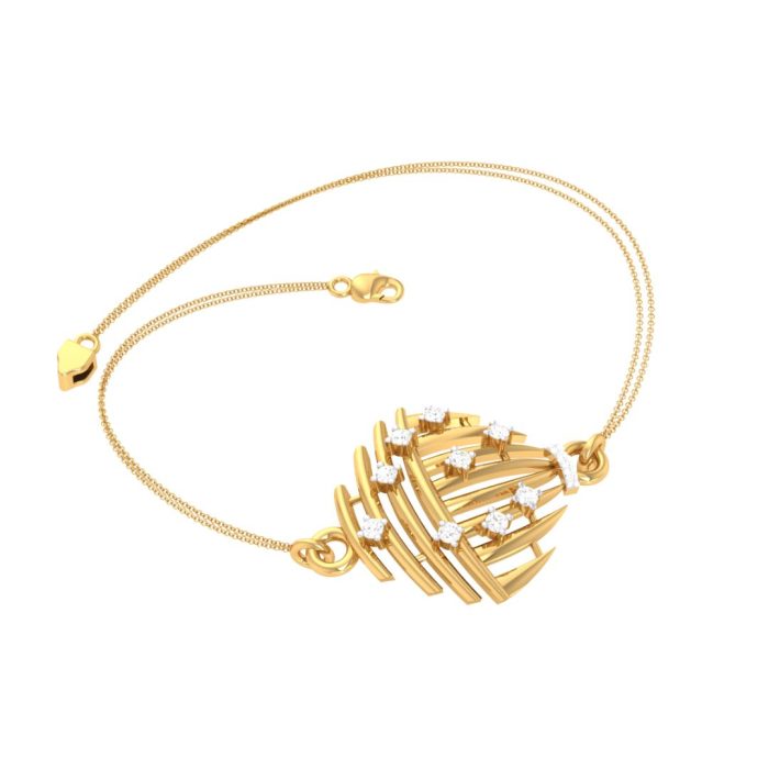 Ishi Diamonds 18k Gold Natural Lab Grown Diamond Bracelet - Image 2