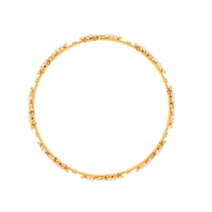 Ishi Diamonds Brilliance 18k Gold Lab Grown Diamond Bangle - Image 3