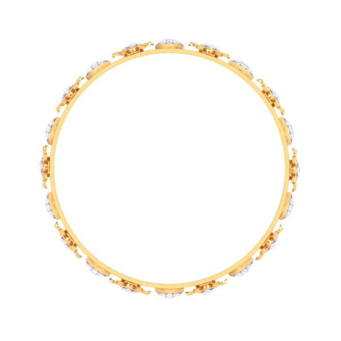 Ishi Diamonds Brilliance 18k Gold Lab Grown Diamond Bangle - Image 3