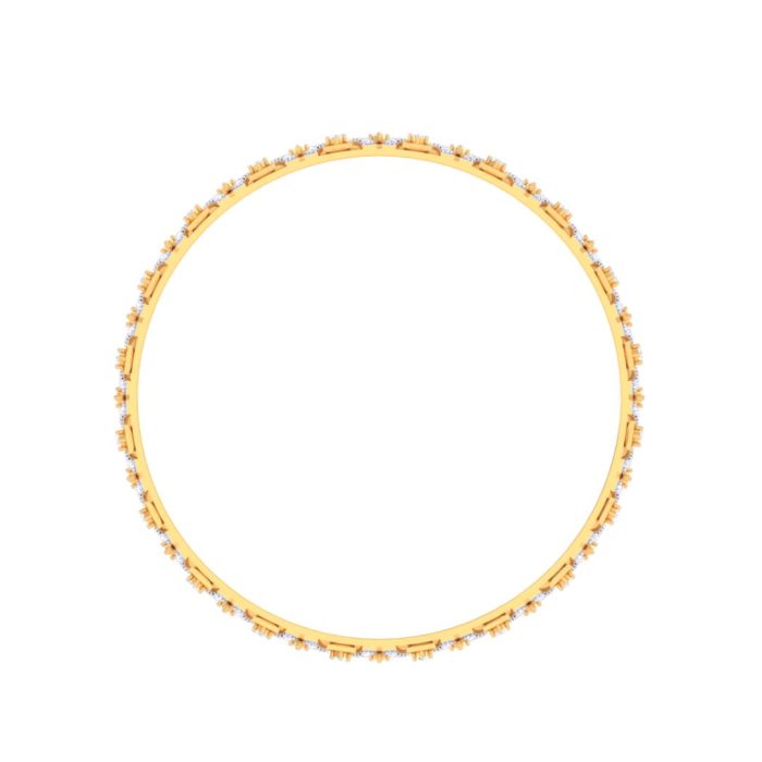Ishi Diamonds Brilliance 18k Gold Lab Grown Diamond Bangle - Image 3