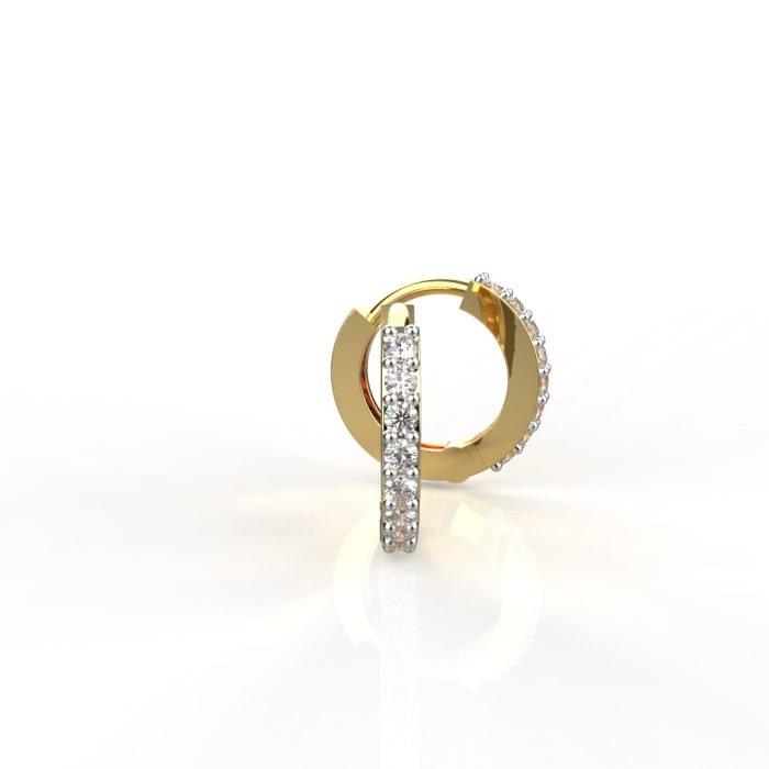 Ishi Diamonds Stunning Pair of 18K Gold 0.15 Carat Lab Grown Diamond Earrings - Image 2