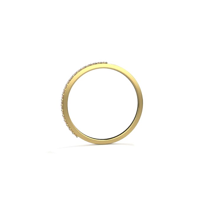 Ishi Diamonds 18k Gold Enduring Half Eternity Diamond Ring - Image 3