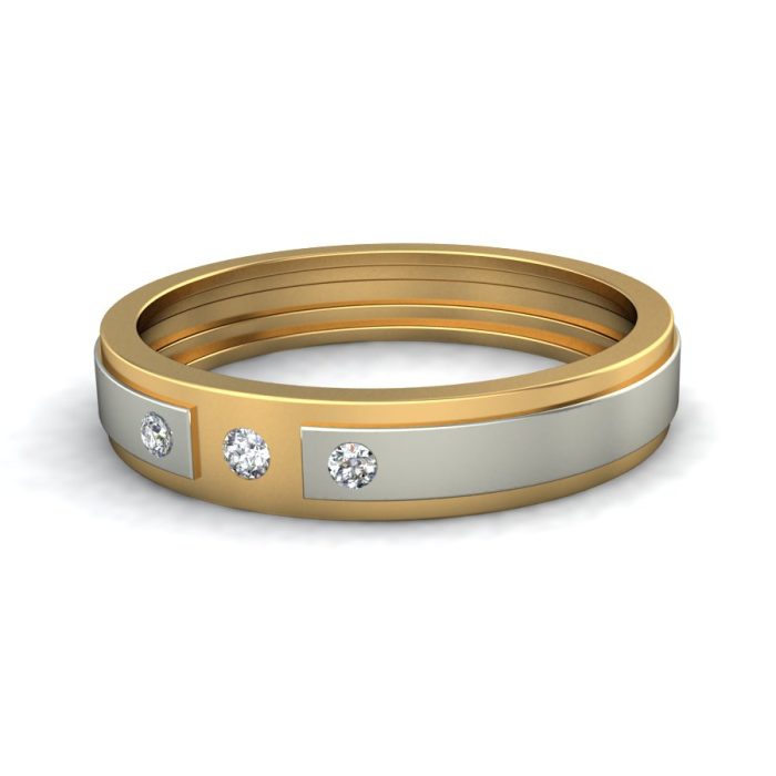 Ishi Diamonds Men's 18k Gold Lab Grown Diamond Ring