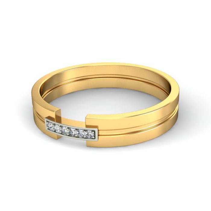 Ishi Diamonds Men's 18k Gold Lab Grown Diamond Ring