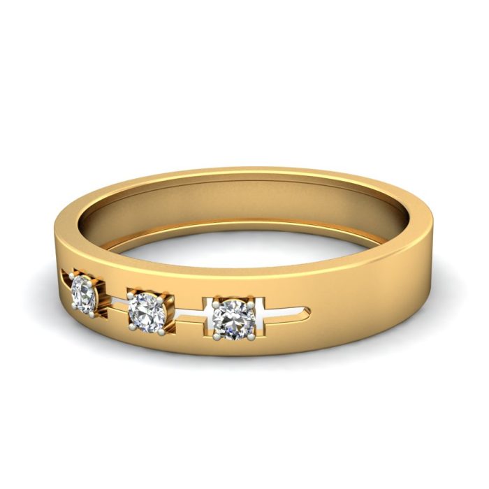 Ishi Diamonds Men's 18k Gold Lab Grown Diamond Ring