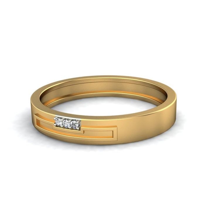 Ishi Diamonds Men's 18k Gold Lab Grown Diamond Ring
