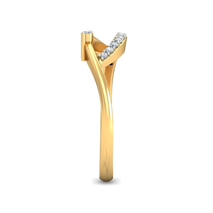 Ishi Diamonds A Symphony of 18K Gold and Lab Grown Diamond Ring - Image 4