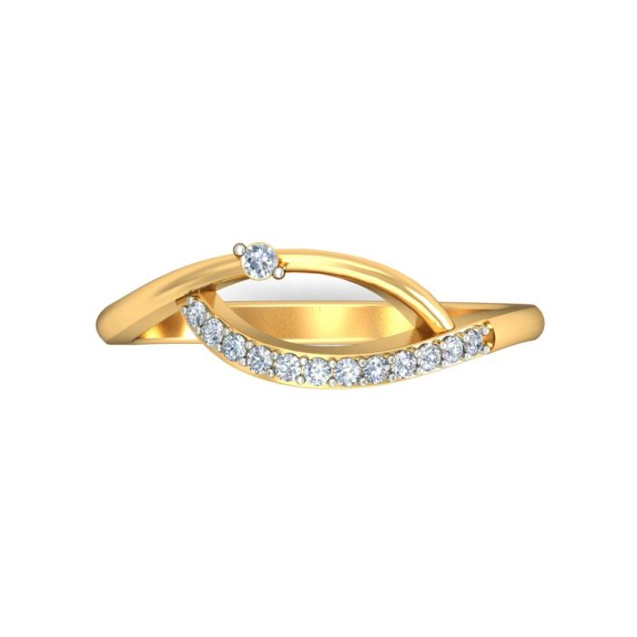 Ishi Diamonds A Symphony of 18K Gold and Lab Grown Diamond Ring - Image 5