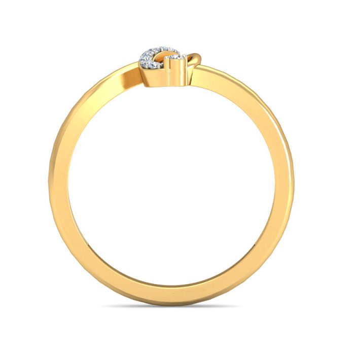 Ishi Diamonds 18K Gold Brilliant Round Cut Lab Grown Diamond Ring - Image 3