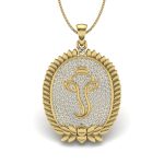 Lord Ganesha Diamond Pendant