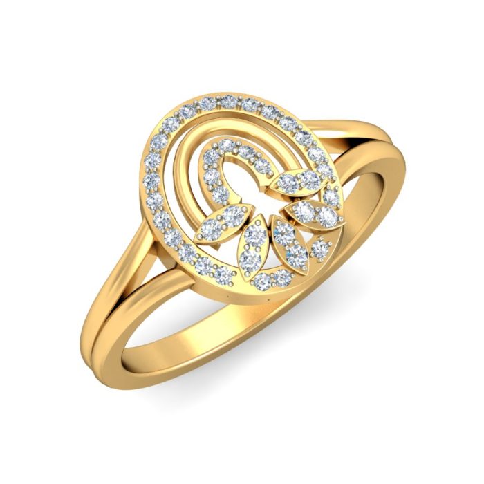 Ishi Diamonds Classic Lab Grown Diamond Adorned 18k Gold Ring - Image 2