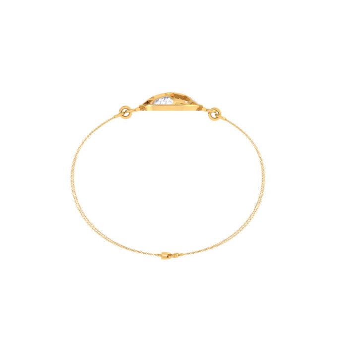 Ishi Diamonds Luxurious 18k Gold and Lab Grown Diamond Bracelet With Intricate Hexagon Design - Image 3