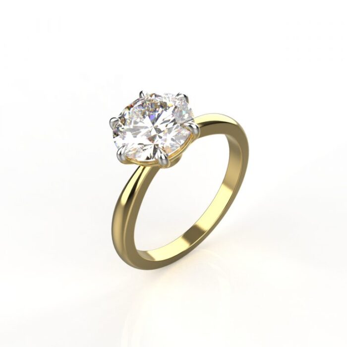 Ishi Diamonds 14k & 18k Gold 3 Carat Lab Grown Diamond Ring For Girls & Women