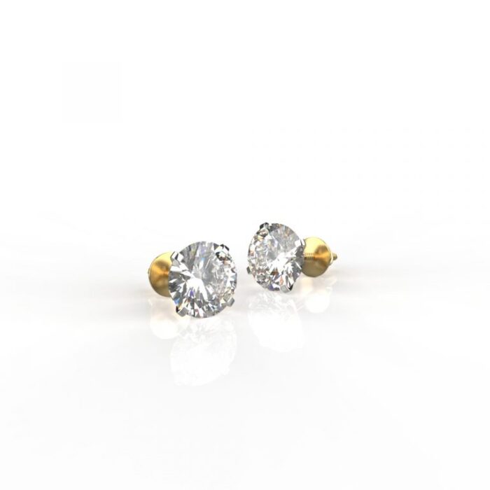 Ishi Diamonds 14k and 18k Gold 1 Carat Lab Grown Diamond Unisex Studs