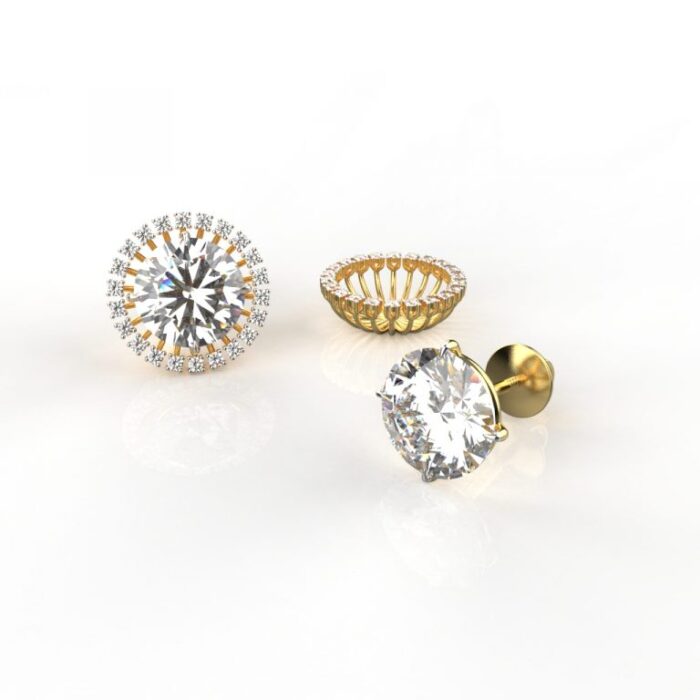 Ishi Diamonds 14k and 18k Gold Jacket Earring With Lab Grown Diamond
