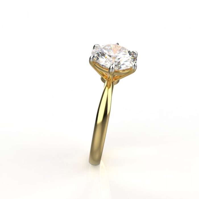 Ishi Diamonds 14k & 18k Gold 3 Carat Lab Grown Diamond Ring For Girls & Women - Image 3