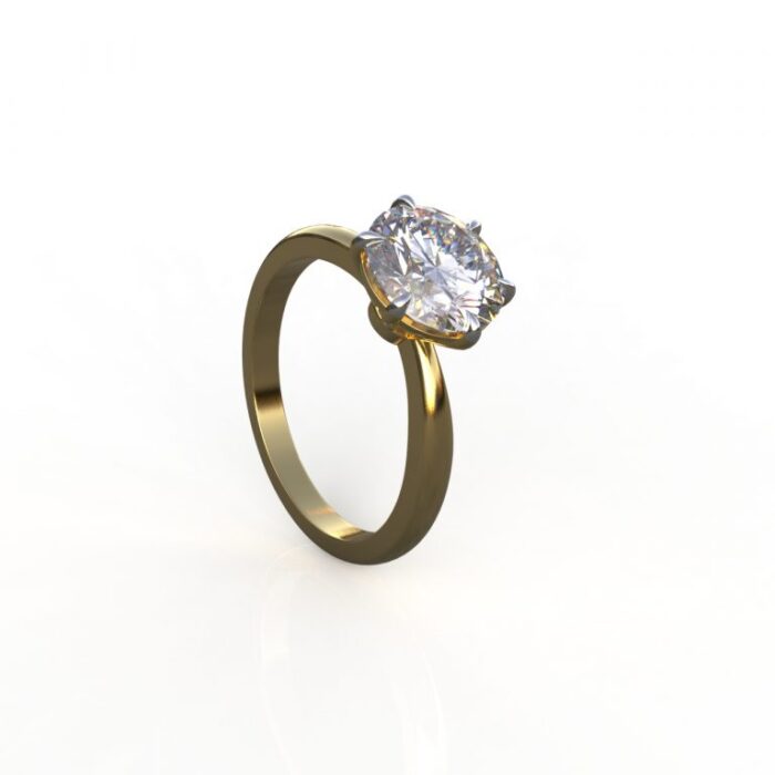 Ishi Diamonds 14k and 18k Gold 2 Carat Lab Grown Diamond Ring - Image 3