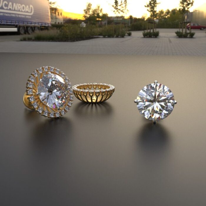 Ishi Diamonds 14k and 18k Gold Jacket Earring With Lab Grown Diamond - Image 6