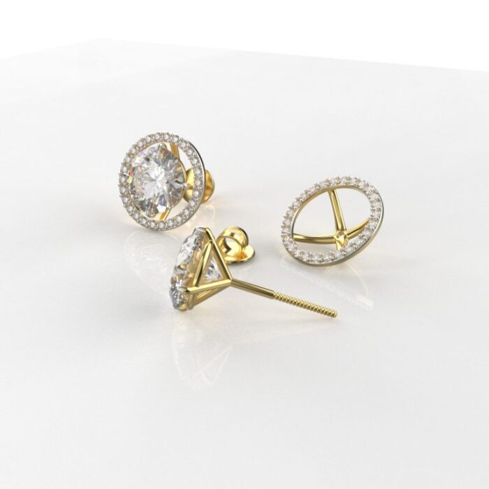 Ishi Diamonds 14k and 18k Gold Jacket Earring With Lab Grown Diamond - Image 7