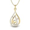 Ishi Diamonds Fashionable Design 18k Gold 0.43 Carat Lab Grown Diamond Pendant For Girls & Women