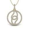 Ishi Diamonds 14k Gold Dangled Loops Lab Grown Diamond Pendant