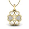 Ishi Diamonds 14k Gold Web of Love Lab Grown Diamond Pendant