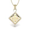 Ishi Diamonds 14k Gold Lustur Kite Lab Grown Diamond Pendant