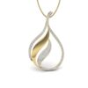 Ishi Diamonds 18k Gold Fire Within Lab Grown Diamond Pendant