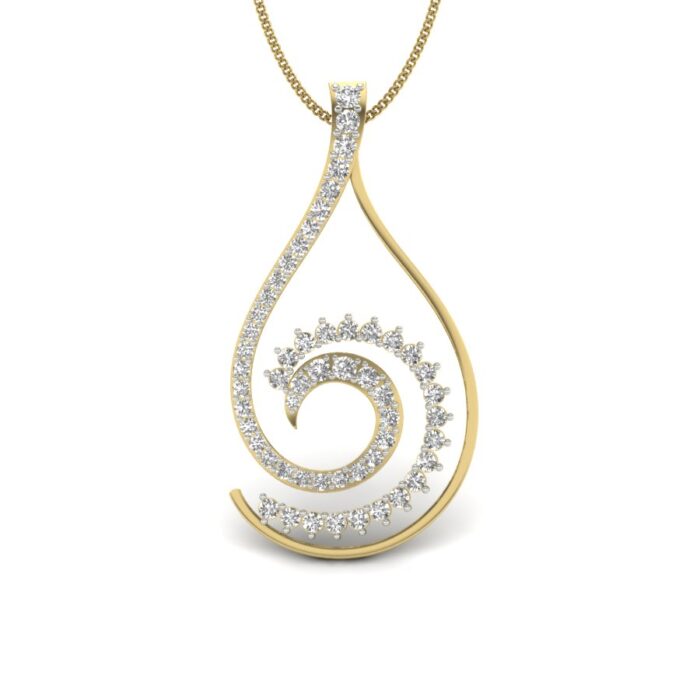 Ishi Diamonds 14k Gold  Lab Grown Diamond Pendant
