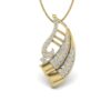 Ishi Diamonds 14k Gold Instrumental Design Lab Grown Diamond Pendant