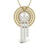 Ishi Diamonds 14k Gold Falling Lines Lab Grown Diamond Pendant