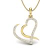 Ishi Diamonds 14k Gold Love with Love Lab Grown Diamond Pendant