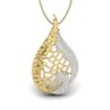 Ishi Diamonds 18k Gold Classic Drop Design Lab Grown Diamond Pendant