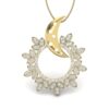 Ishi Diamonds 18k Moon Designed Lab Grown Diamond Pendant